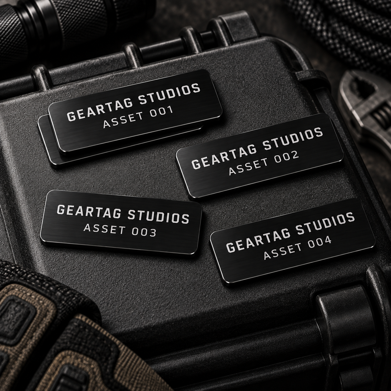 Custom Sequential Asset Tags – Engraved Aluminum Equipment ID Plates | 2"×1" & 3"×1" - Image 2