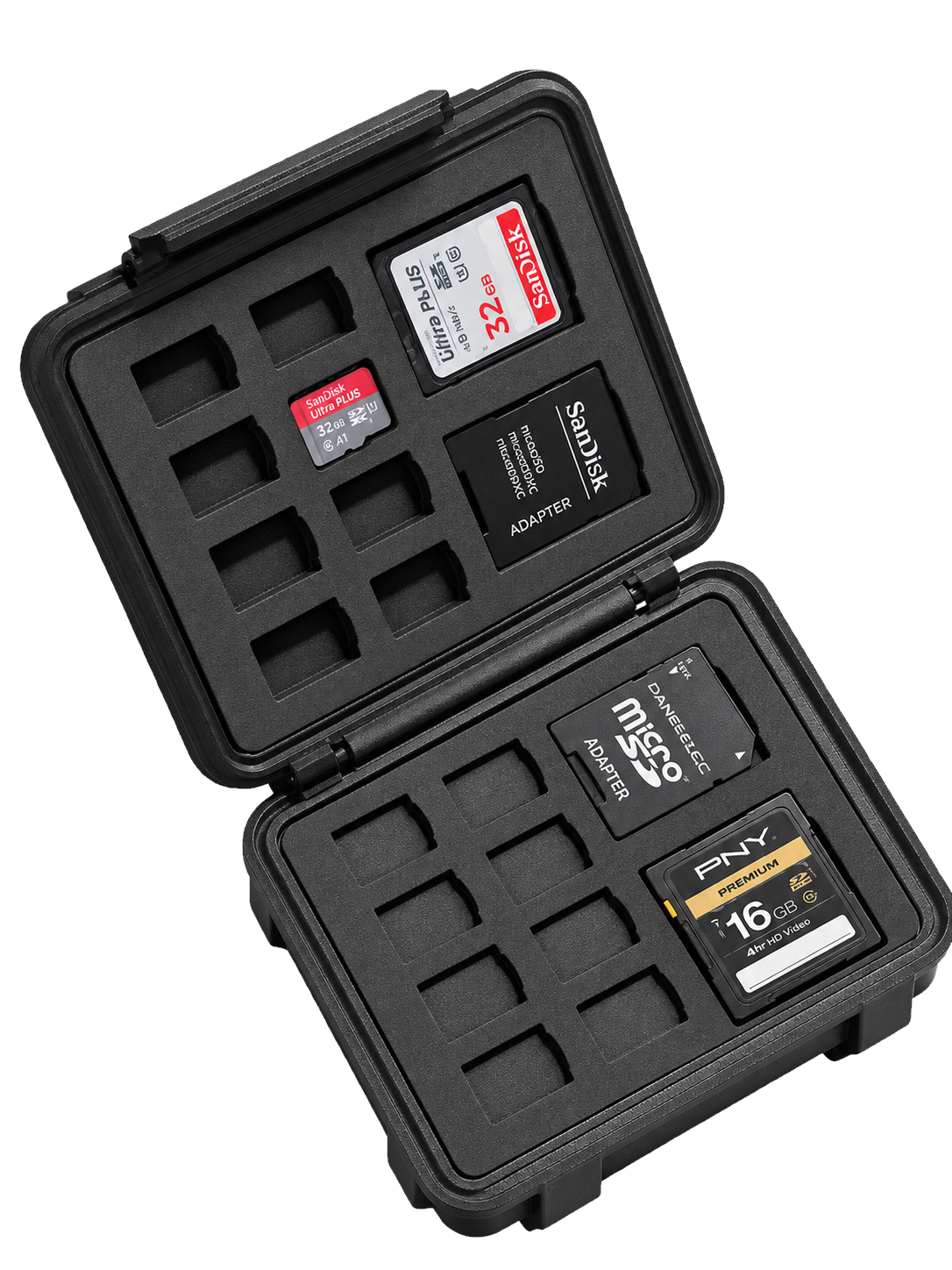 Rugged SD & microSD Memory Card Case | 3D Printed Card Organizer