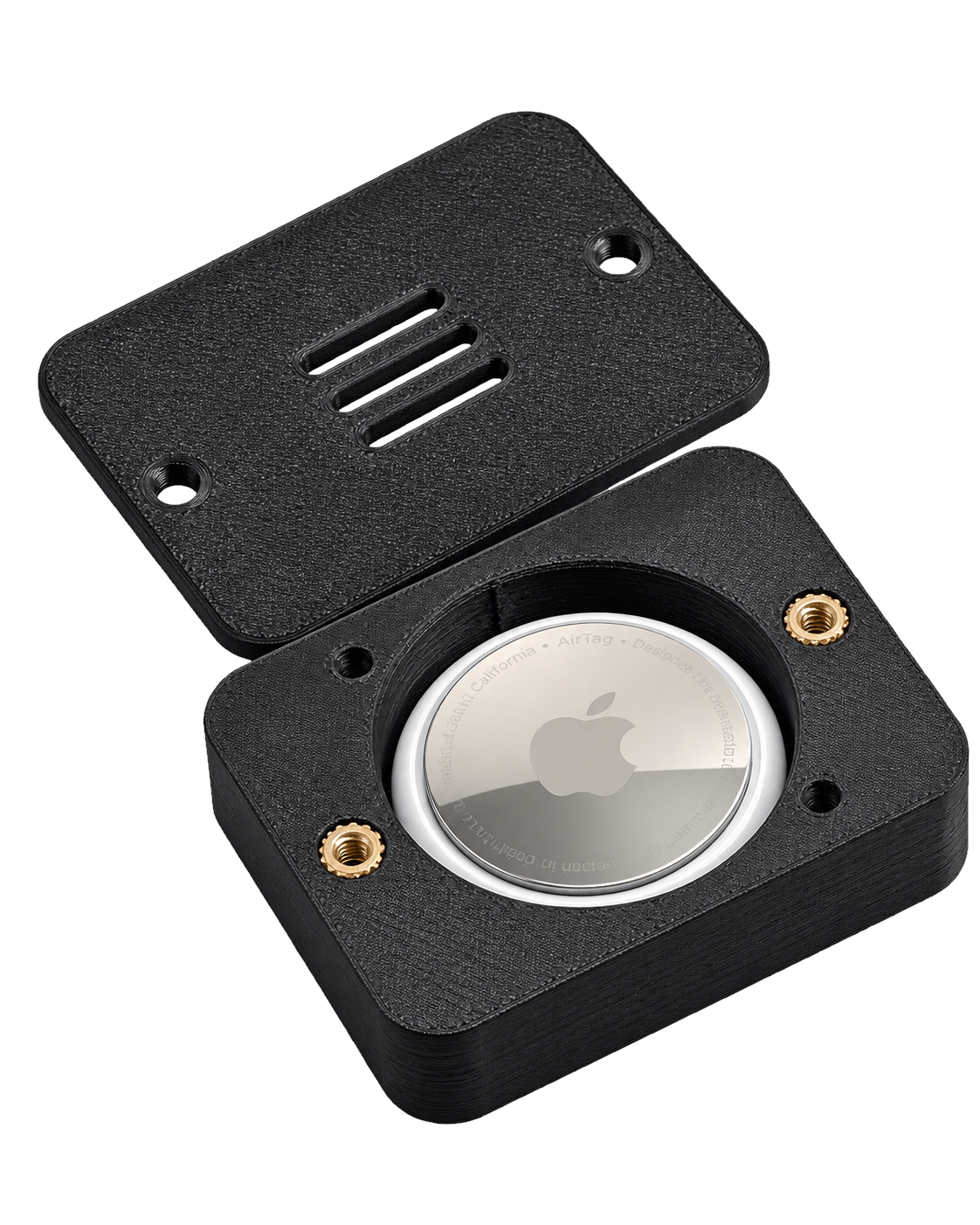 Concealed AirTag Holder with 3M Adhesive Backing | Equipment & Hard Case Mount